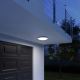 Steinel 035433 - Светодиодный уличный потолочный светильник с датчиком QUATTRO LED/14W/230V IP54