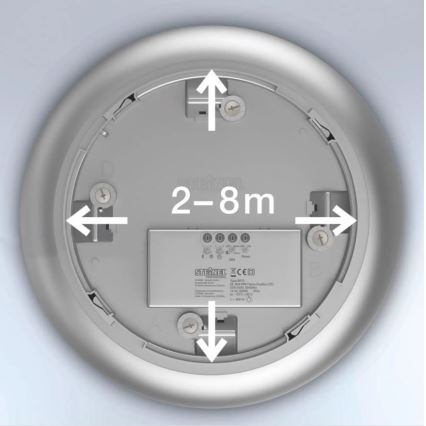 Steinel 035440 - Светодиодный уличный потолочный светильник с датчиком QUATTRO LED/10W/230V IP54