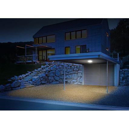 Steinel 035440 - Светодиодный уличный потолочный светильник с датчиком QUATTRO LED/10W/230V IP54