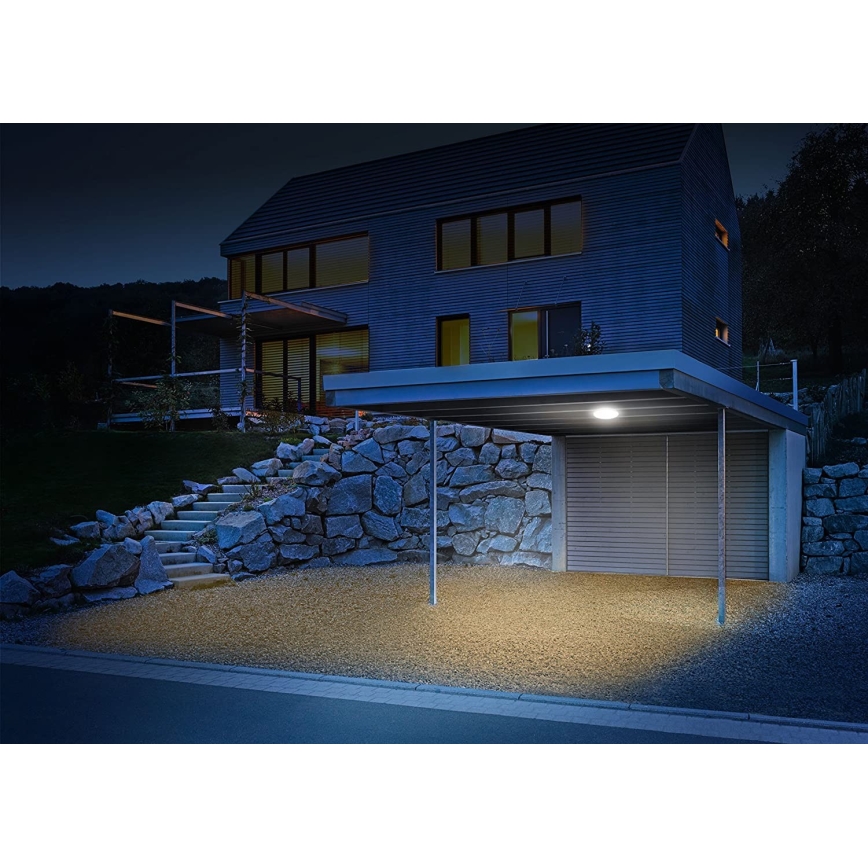 Steinel 035440 - Светодиодный уличный потолочный светильник с датчиком QUATTRO LED/10W/230V IP54