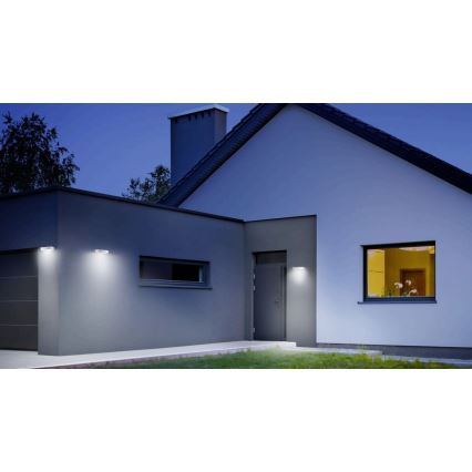 Steinel 052652 - LED Світильник на сонячній батареї з сенсором XSolar SOL-O LED/1,5W 2x2000mAh IP44 срібний