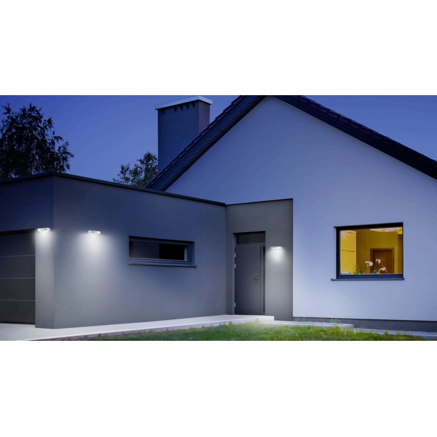 Steinel 052652 - LED Світильник на сонячній батареї з сенсором XSolar SOL-O LED/1,5W 2x2000mAh IP44 срібний