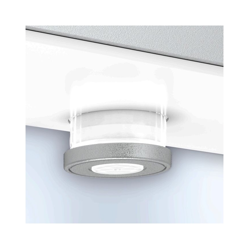 Steinel 052652 - LED Світильник на сонячній батареї з сенсором XSolar SOL-O LED/1,5W 2x2000mAh IP44 срібний