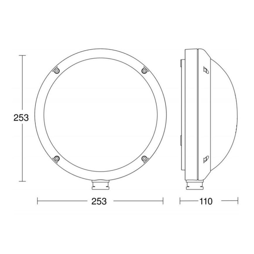 STEINEL 053079 - LED Вуличний настінний світильник з датчиком L330 LED/9W/230V 3000K IP44
