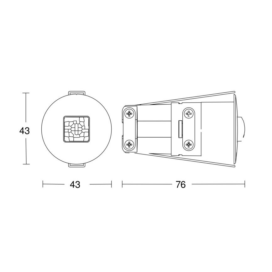 Steinel 053871 - Датчик присутствия IR Quattro Micro 6м DALI-2 IP65 белый