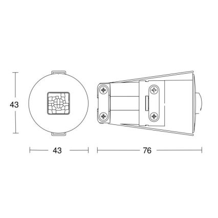Steinel 053871 - Датчик присутствия IR Quattro Micro 6м DALI-2 IP65 белый