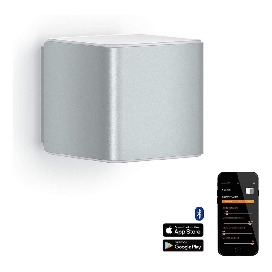 Steinel 055547 - Вуличний світлодіодний світильник з датчиком L 840 LED/9,5W/230V IP44 срібний