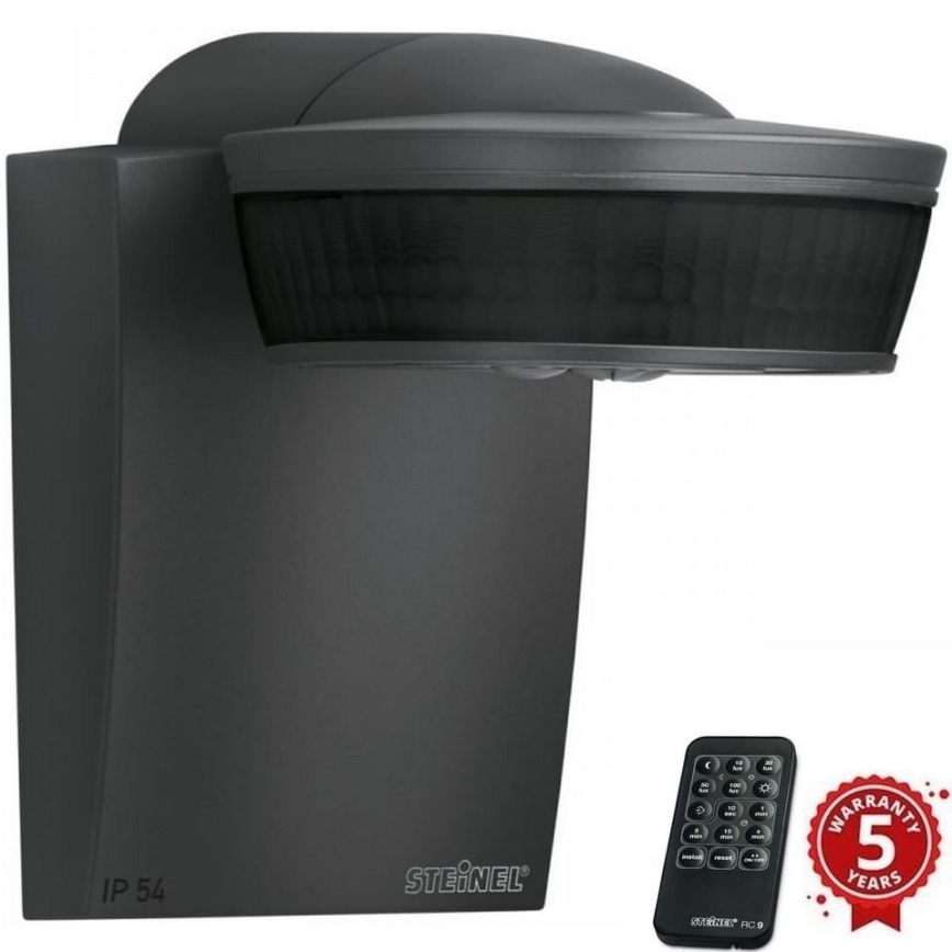 Steinel 056636 - Датчик движения SensIQ IP54 антрацит + дистанционное управление