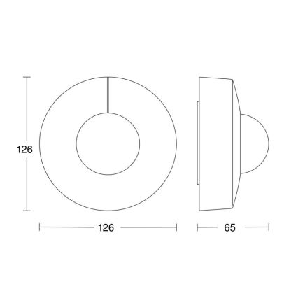 Steinel 057251 - Датчик руху IS 3360 DALI-2 IP54 круглий білий
