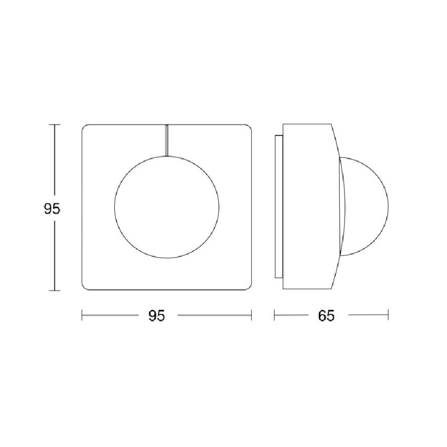 Steinel 057275 - Датчик движения IS 345 DALI-2 IPD IP54 квадратный белый