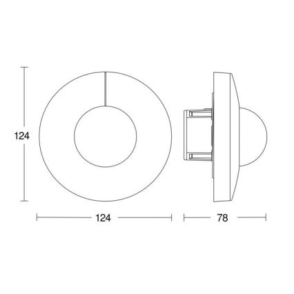 Steinel 057305 - Датчик движения IS 345 DALI-2 IPD круглый белый