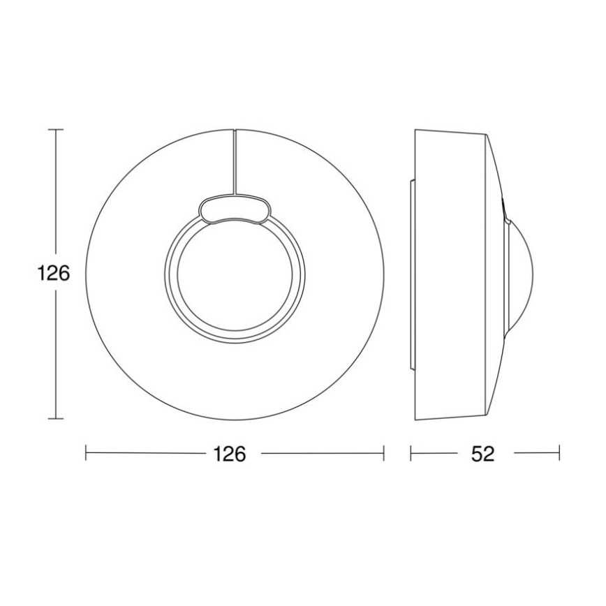 Steinel 057329 - Датчик руху HF 3360 DALI-2 IP54 круглий білий