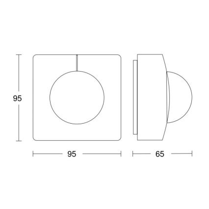 Steinel 057350 - Датчик движения IS 3180 DALI-2 IPD IP54 белый