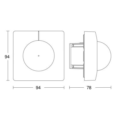 Steinel 057367 - Датчик руху IS 3180 DALI-2 IPD білий
