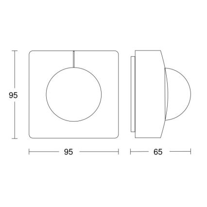Steinel 057374 - Датчик руху IS 3360 MX Highbay DALI-2 IP54 білий