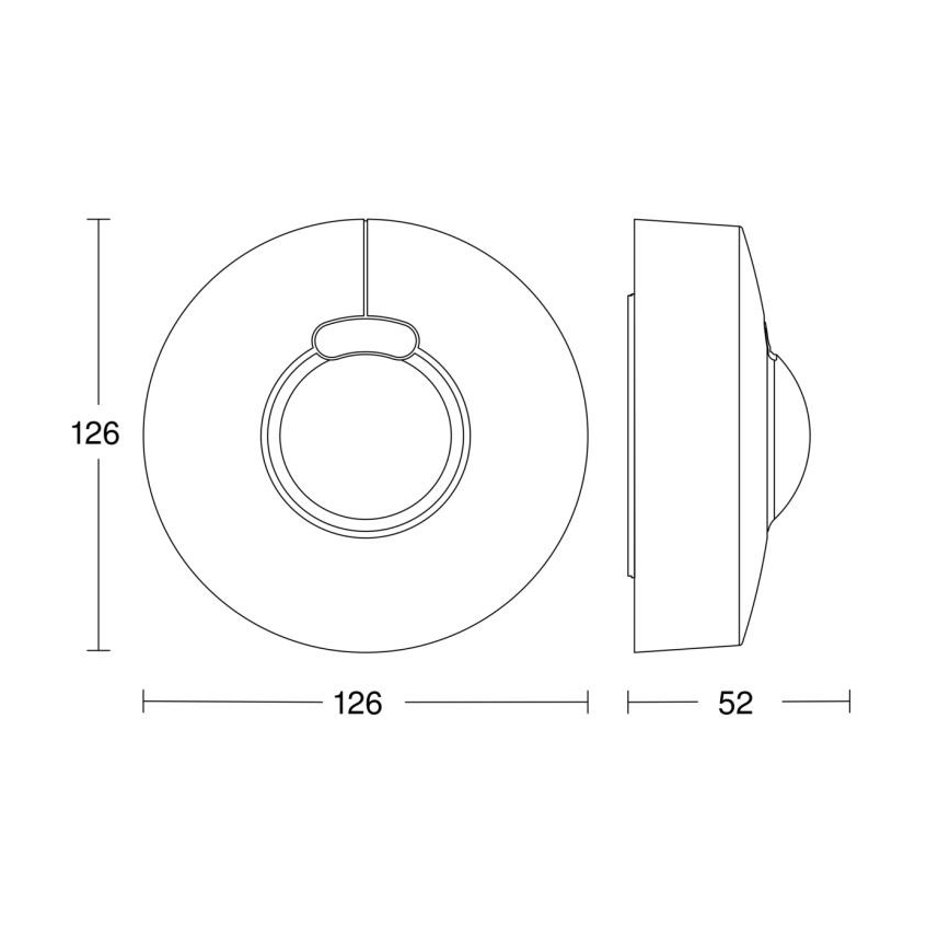 Steinel 058234 - Датчик руху HF 3360 V3 KNX IP54 круглий білий