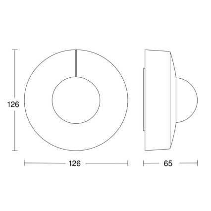 Steinel 058272 - Датчик руху IS 345 V3 KNX IP54 круглий білий