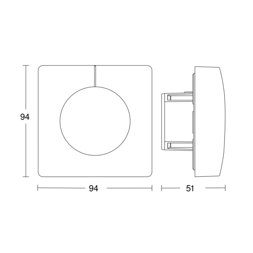 Steinel 058326 - Датчик света Dual V3 KNX круглый белый