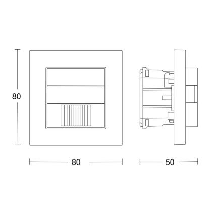 Steinel 058463 - Датчик движения IR 180 V3 KNX белый