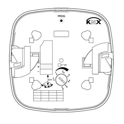 Steinel 058470 - Датчик присутствия IR Quattro HD 24м KNX белый