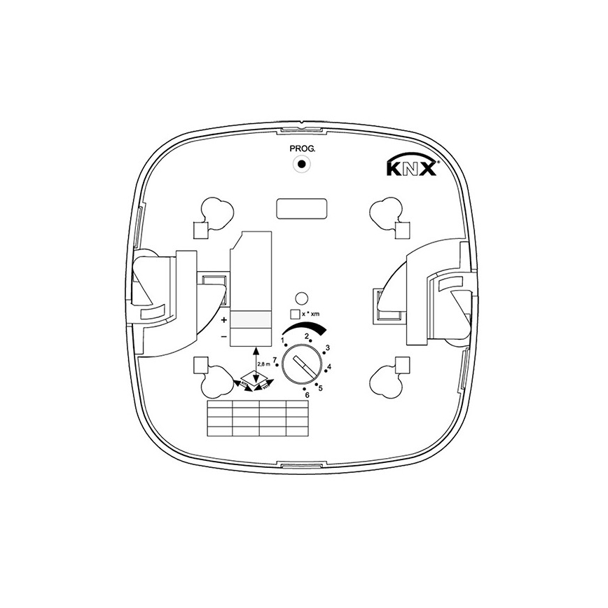 Steinel 058470 - Датчик присутствия IR Quattro HD 24м KNX белый