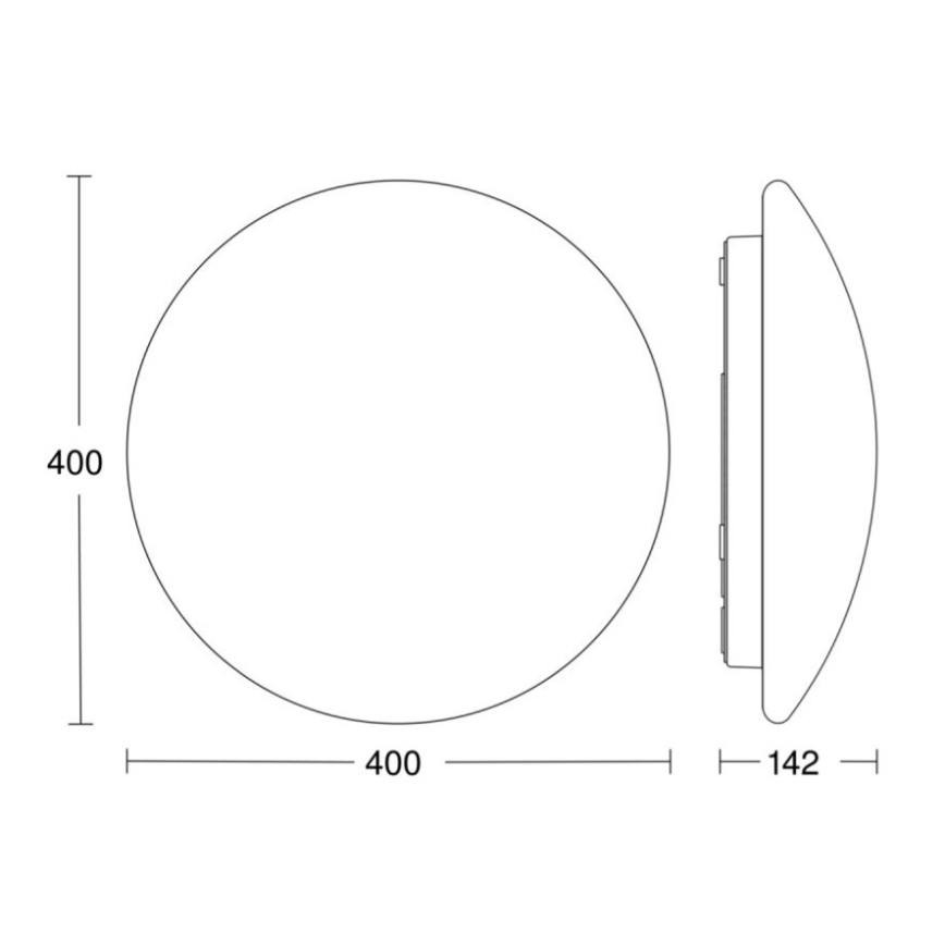STEINEL 058609 - Світлодіодний стельовий світильник для ванної кімнати з датчиком RS PRO LED/19,5W/230V 3000K IP54