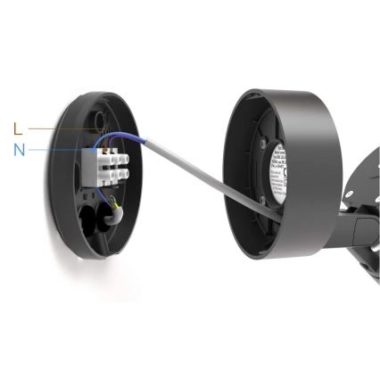 STEINEL 058630 - Вуличний настінний LED світильник з датчиком SPOT ONE 1xGU10/7W/230V IP44