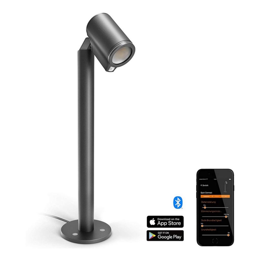 STEINEL 058661 - Светодиодная уличная лампа с датчиком SPOT WAY 1xGU10/7W/230V IP44