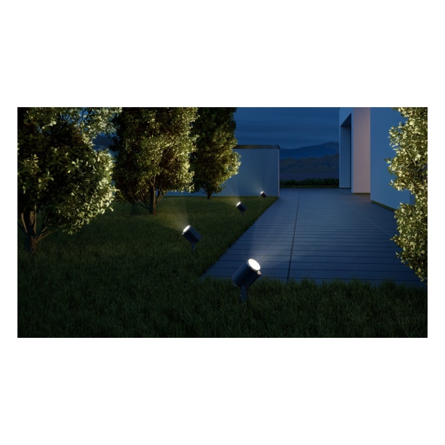 STEINEL 058685 - Светодиодная уличная лампа с датчиком SPOT GARDEN 1xGU10/7W/230V IP44