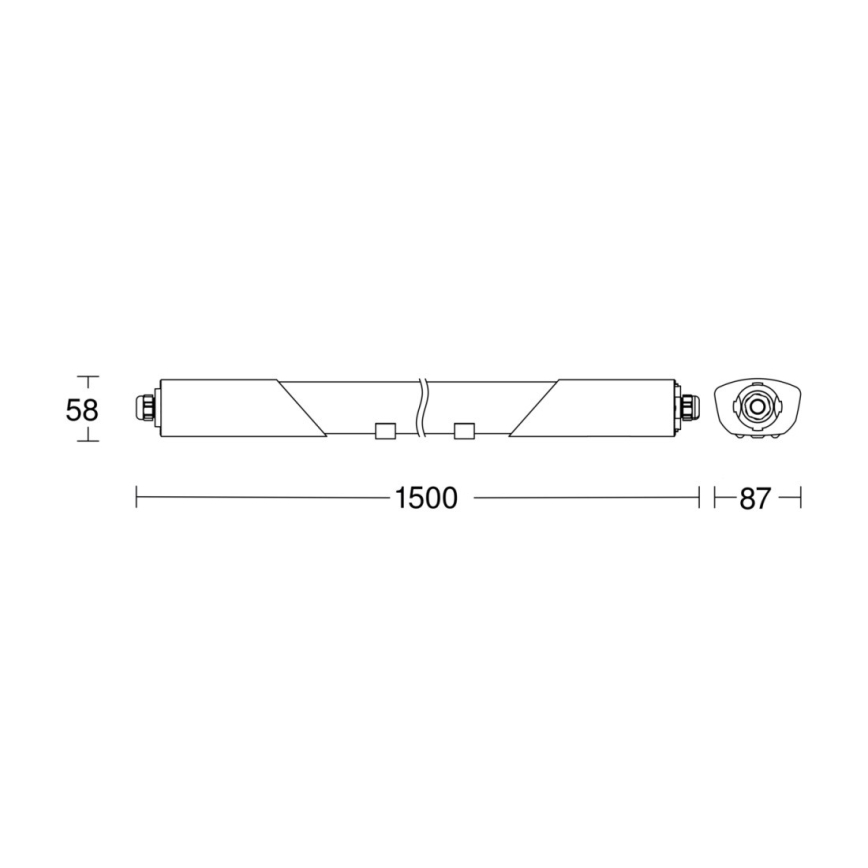 Steinel 058722 - LED з регулюванням яскравості технічний світильник RS PRO 5150 C LED/42W/230V IP65