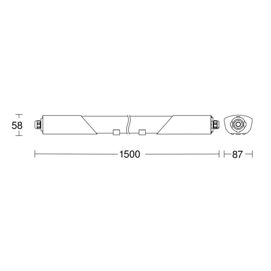 Steinel 058739 - Светодиодный технический светильник с датчиком RS PRO 5150SC LED/42W/230V IP66 4000K