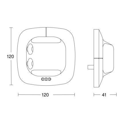 Steinel 059507 - Датчик присутності Single US KNX білий