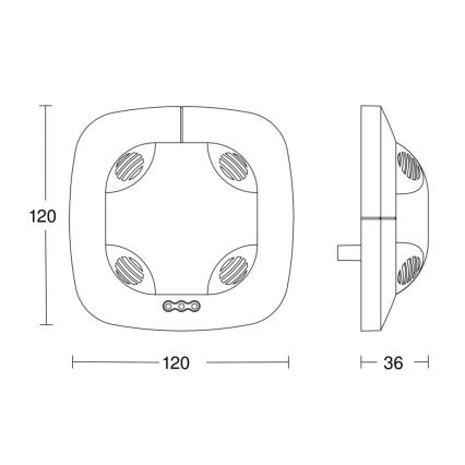 Steinel 059514 - Датчик присутствия US 360 KNX белый