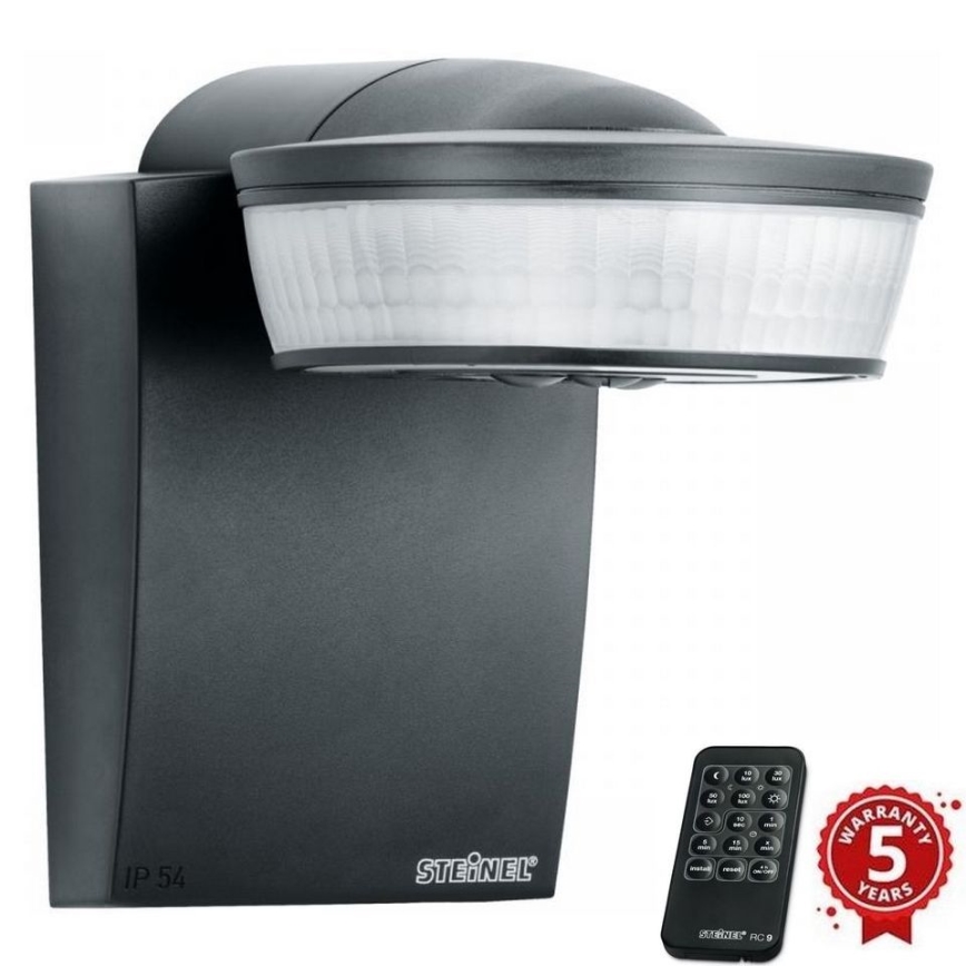 Steinel 059552 - Датчик движения SensIQ IP54 антрацит + дистанционное управление
