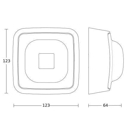 Steinel 064402 - Датчик присутності IR QUATTRO HD-2 BT-IPD