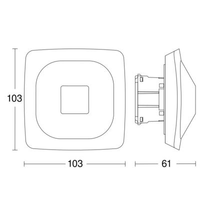 Steinel 064419 - Датчик присутствия HF 360-2 BT IPD белый