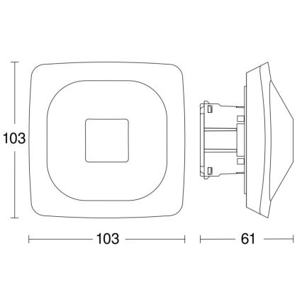Steinel 064433 - Датчик присутствия HF 360-2 COM1 белый