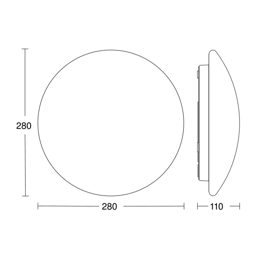 STEINEL 064815 - Світлодіодний стельовий світильник для ванної кімнати з датчиком RS PRO LED/9,5W/230V 4000K IP54
