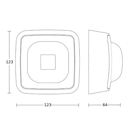 Steinel 064853 - Датчик присутності IR QUATTRO HD-2 KNX V3.5