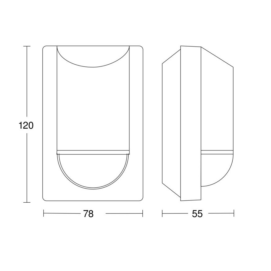 Steinel 064907 - Вуличний датчик руху IS 2180 ECO 230V IP54 антрацит
