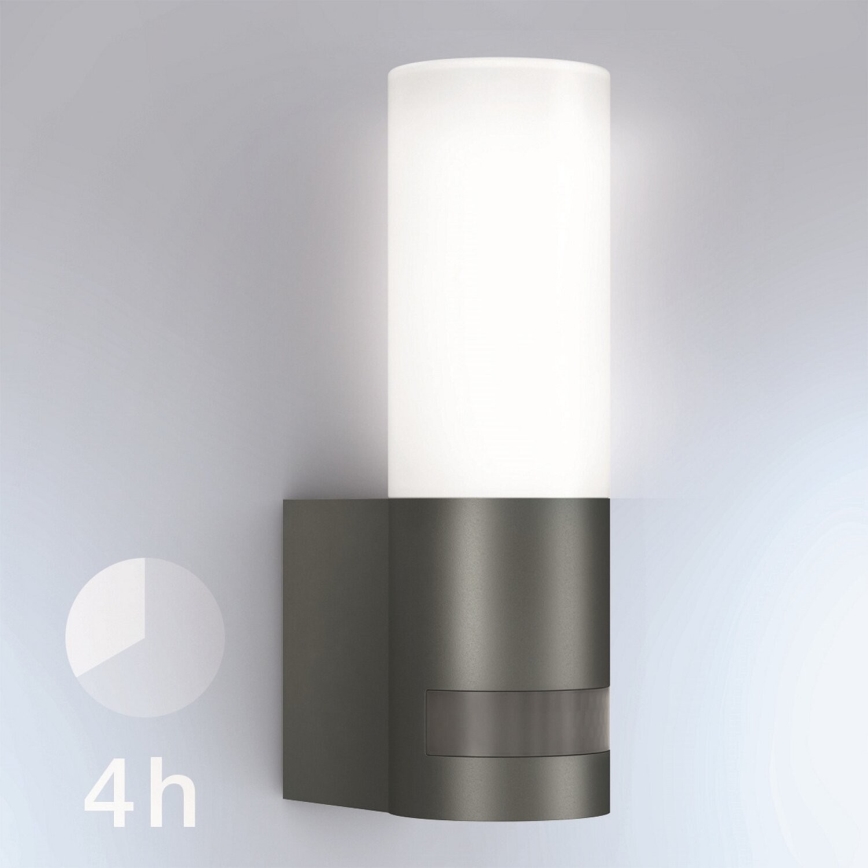 Steinel 065287 - Вуличний світлодіодний світильник з датчиком L 605 LED/9,5W/230V IP44 антрацит
