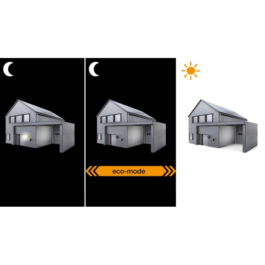 Steinel 065782 - Уличный настенный светильник с датчиком освещенности L 22 1xE27/60W/230V IP44 нержавеющая сталь