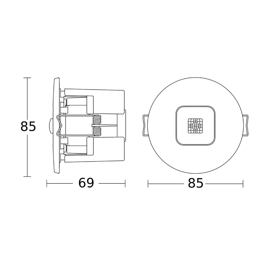 Steinel 067144 - Датчик присутності вбудований IR MICRO OFFICE DALI2