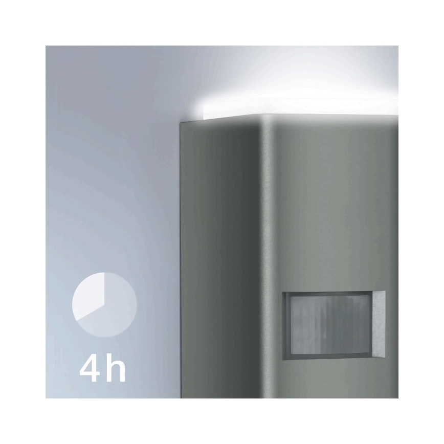 Steinel 067199 - Уличный светодиодный настенный светильник с датчиком L 930 S LED/9,3W/230V IP44 антрацит