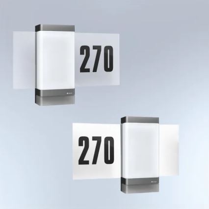 Steinel 067205 - Номер дома со светодиодной подсветкой и датчиком L270SC LED/7,8W/230V IP44