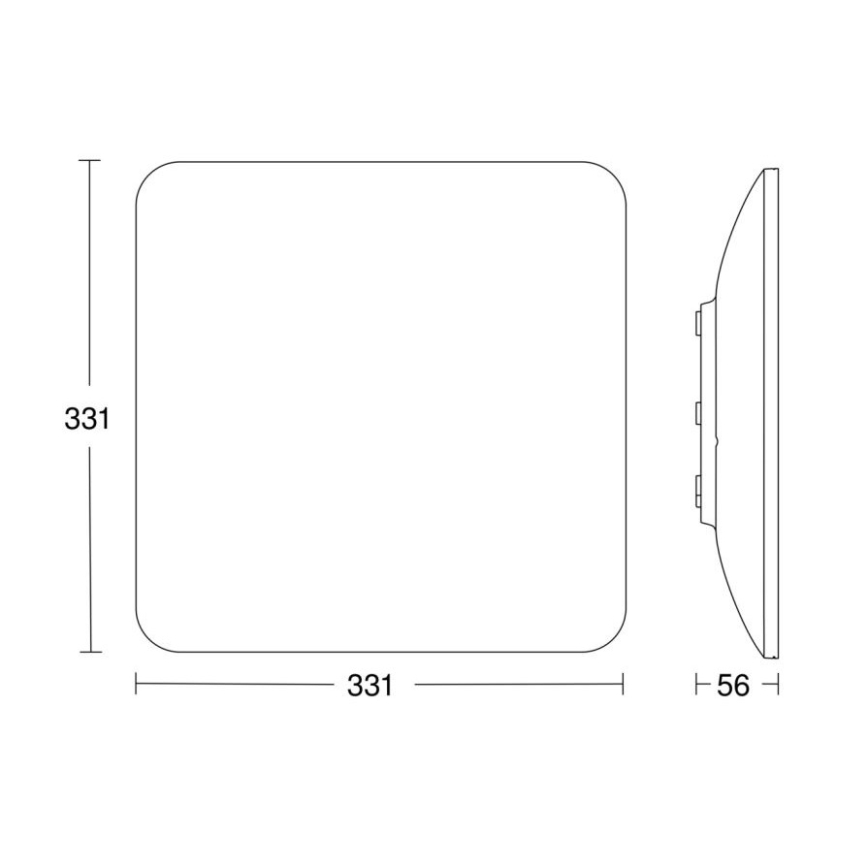 Steinel 067519 - Світлодіодний стельовий світильник з регулюванням яскравості з датчиком RS PRO S30 Q SC 26W/230V 4000K