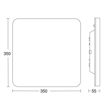 Steinel 067878-Стельовий LED світильник з датчиком RS PRO LED/23,4W/230V IP40 4000K