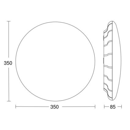 Steinel 068042 - Стельовий LED світильник з датчиком RS PRO S30 SC 25,8W/230V 4000K