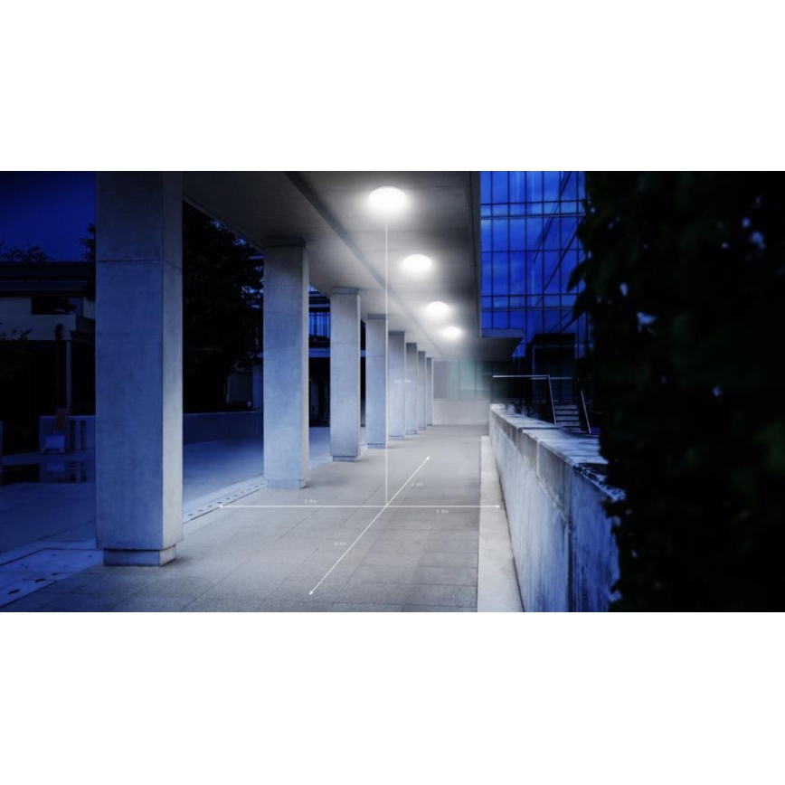 Steinel 068202 - Світлодіодний стельовий світильник для ванної кімнати з датчиком DL Vario Quattro PRO S LED/14W/230V 3000K IP54