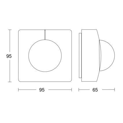 Steinel 068523 - Датчик движения IS 3360 40 м COM1 IP54 угловой черный
